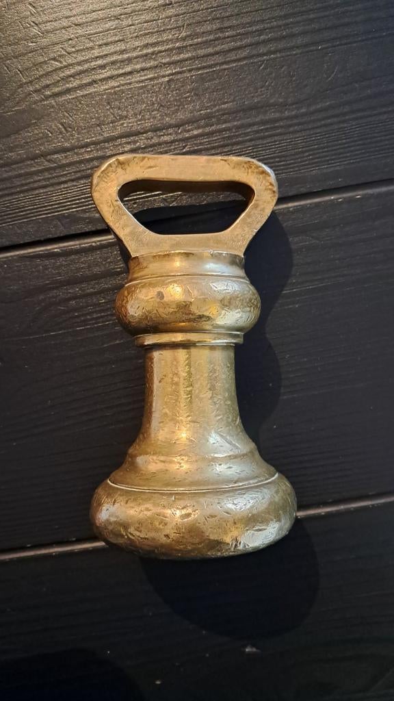 Antiek Engels belgewicht, Ophalen of Verzenden