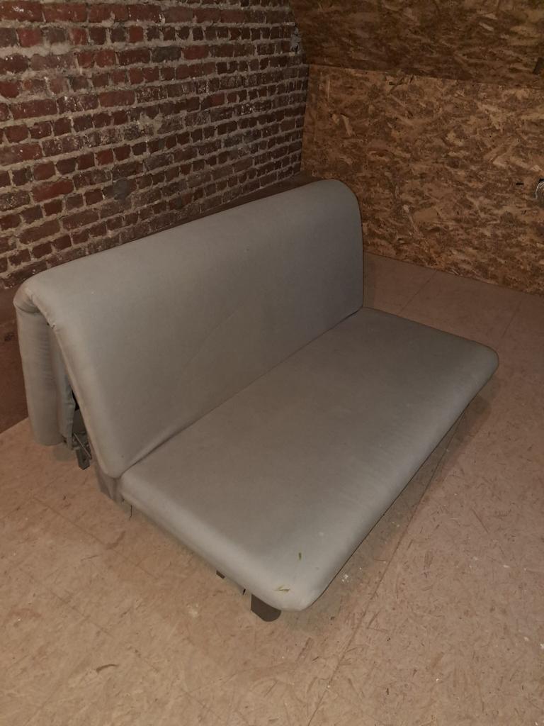 Zetelbed met matras, Huis en Inrichting, Slaapkamer | Slaapbanken, Ophalen, Gebruikt, 140 cm, Twijfelaar