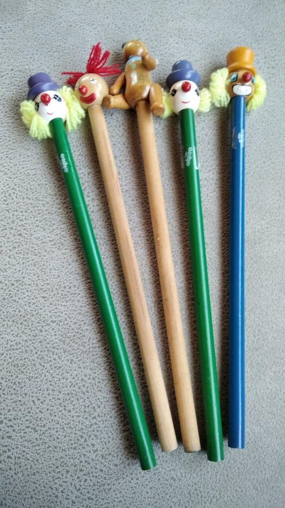 Potloden met clowns, Diversen, Ophalen of Verzenden