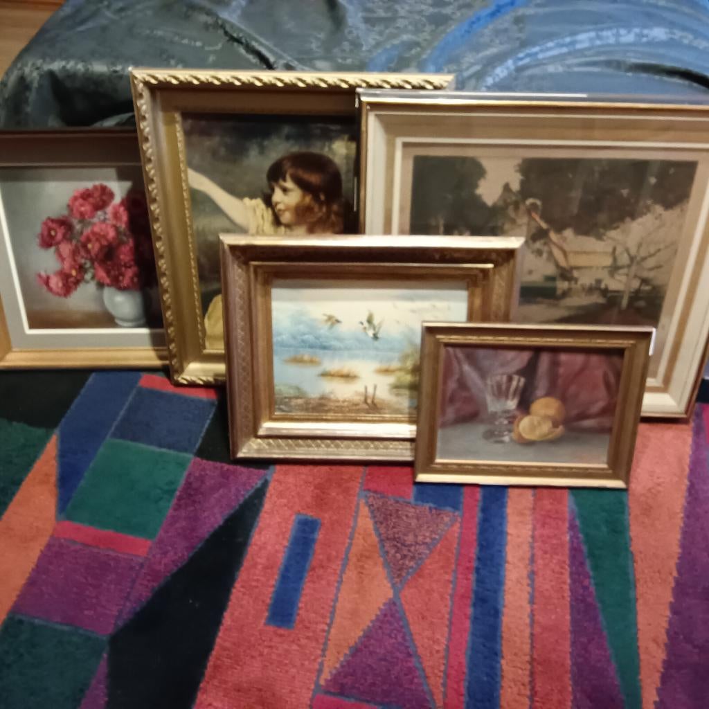 Schilderijen Vintage,ets,printen en foto's, zie vraagprijzen, Ophalen