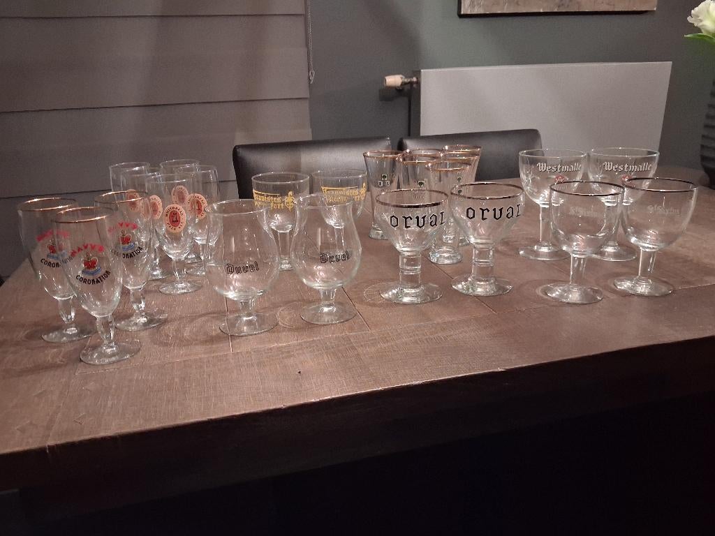 Vintage , Bier glazen samen te koop in 1 lot., Ophalen of Verzenden, Bierglas