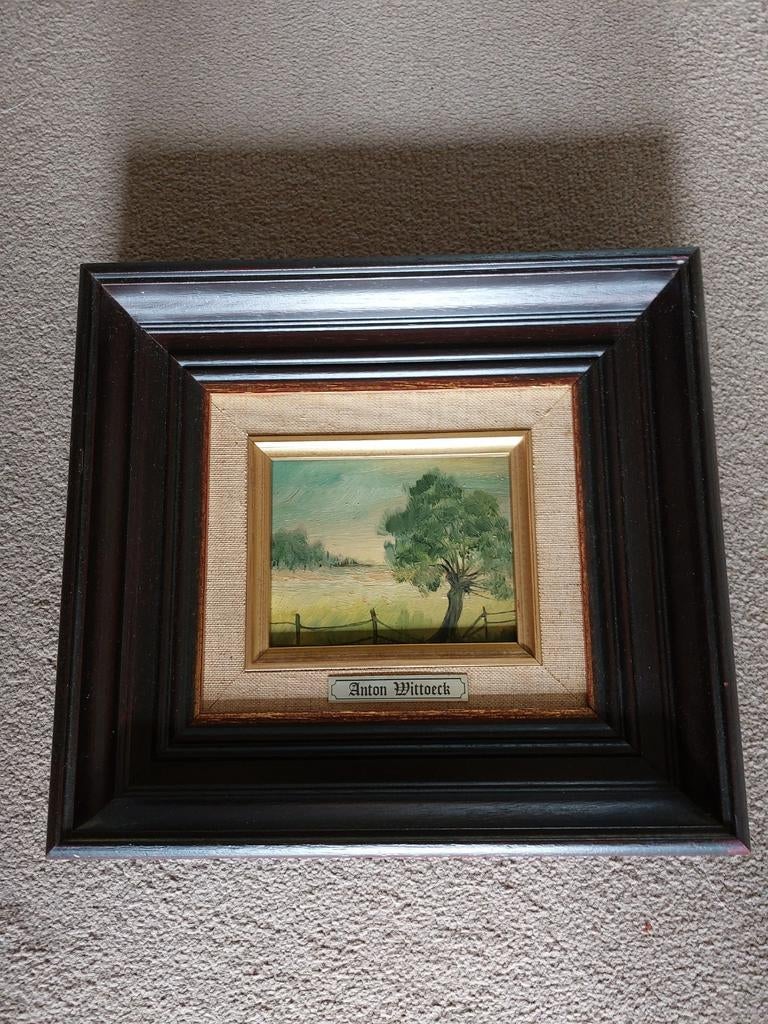 Kunstschildertje op doek geschilderd door Anton Wittoeck., Ophalen