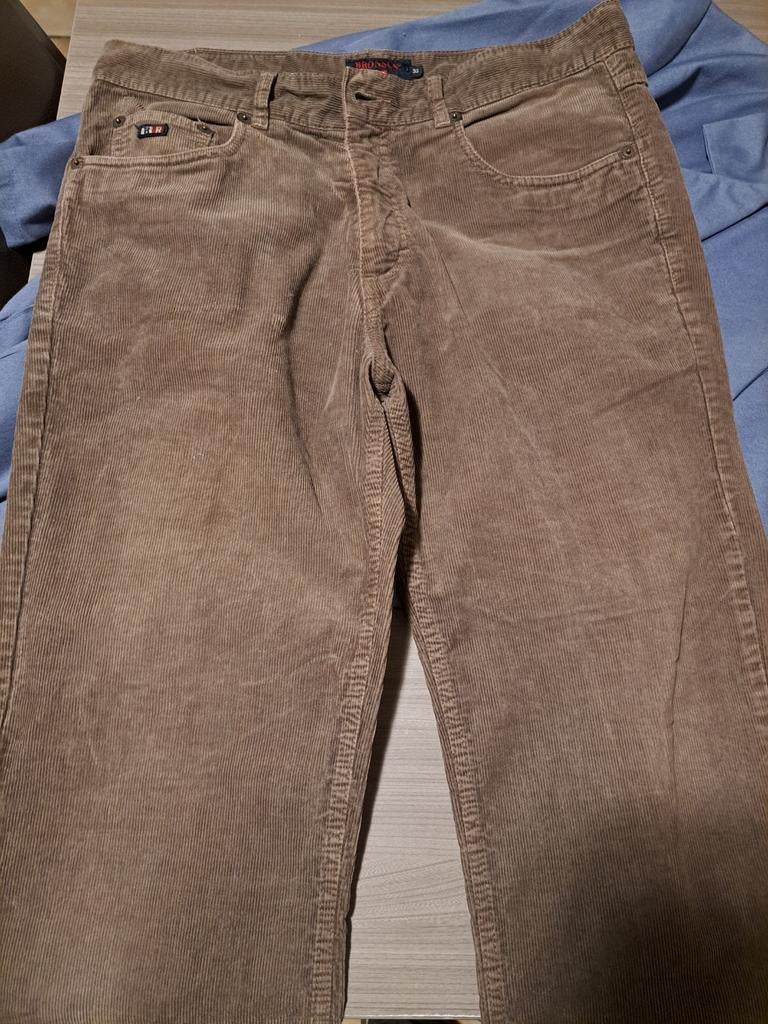 Heren velours lange broek., Ophalen, Beige