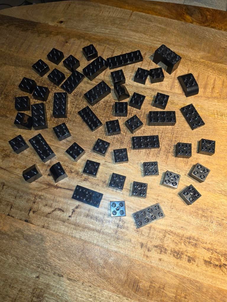 50 zwarte lego duplo blokken, Kinderen en Baby's, Speelgoed | Duplo en Lego, Ophalen of Verzenden, Duplo