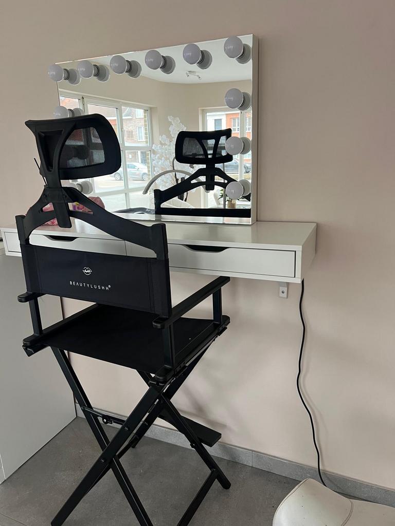 Spiegel, make up stoel , kast ( nieuw), Enlèvement ou Envoi, Neuf