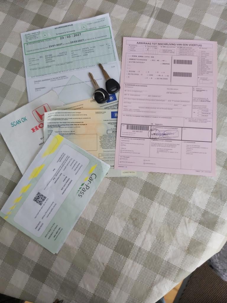 Honda Civic 1.6 essence, airco., Autos, Argent ou Gris, Achat, 1586 cm³, Boîte manuelle