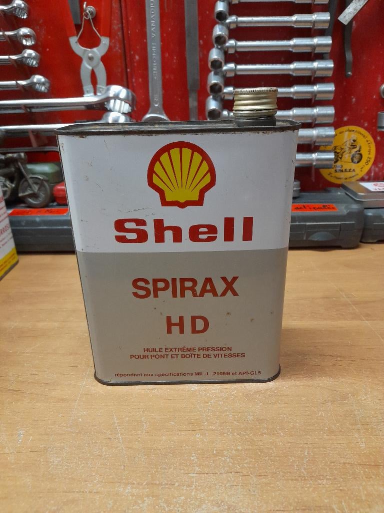 ancien bidon huile vide shell spirax HD, Envoi, Utilisé, Autres types