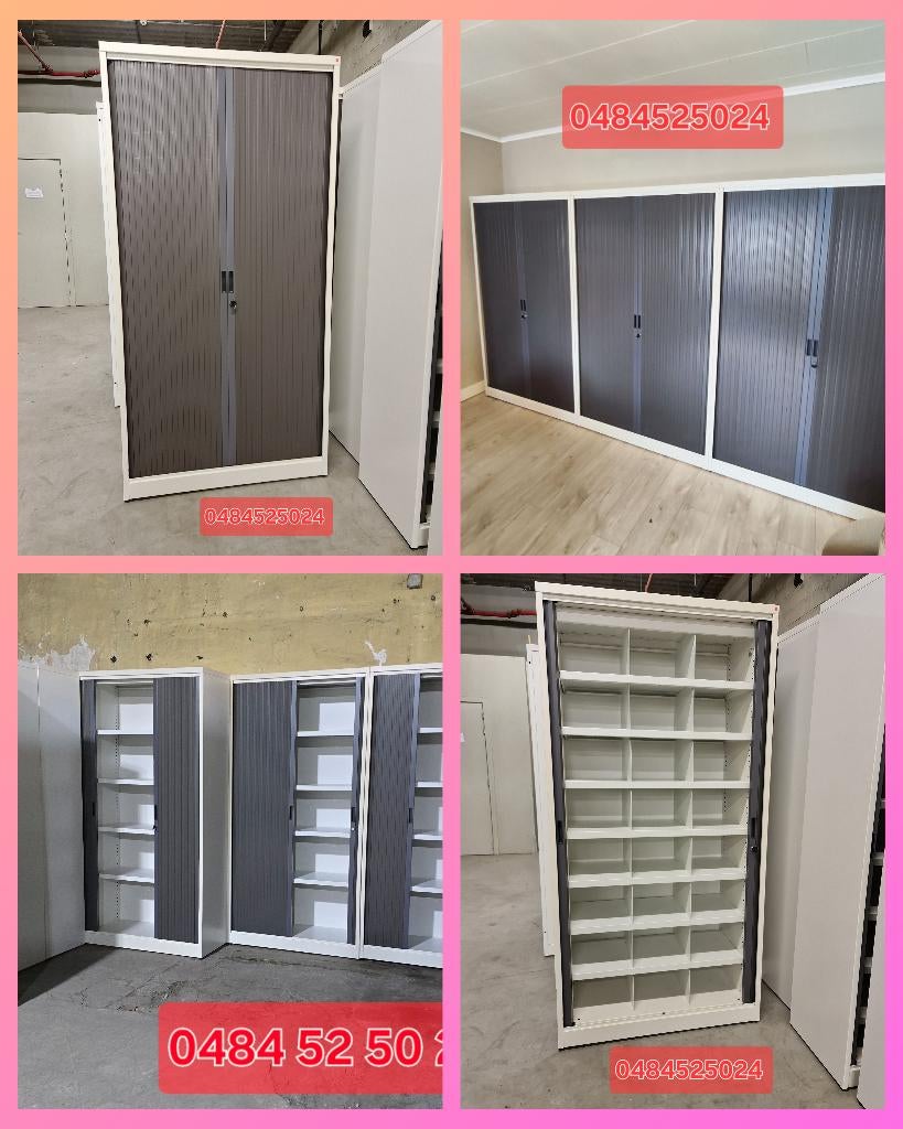 Armoire métallique professionnelle porte coulissante, Maison & Meubles, Enlèvement ou Envoi, Comme neuf