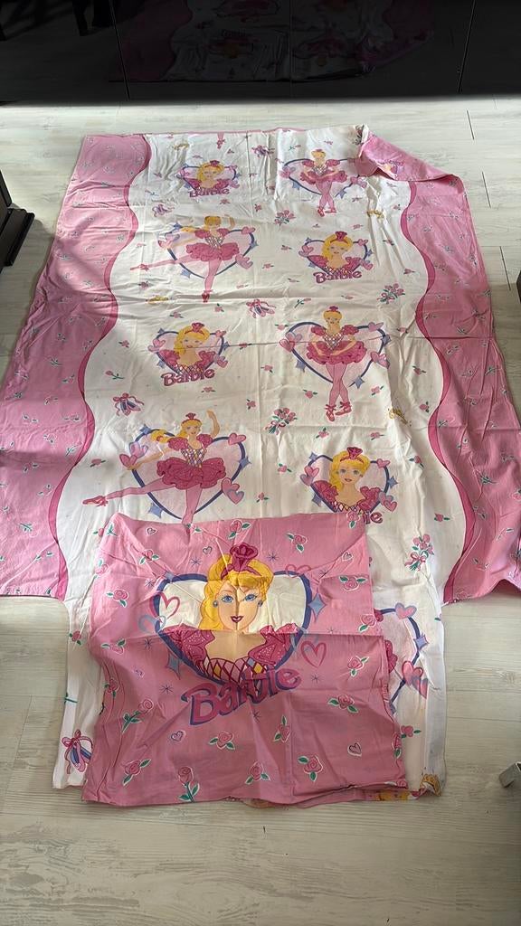 Barbie dekbedovertrek met sloop, Enfants & Bébés, Chambre d'enfant | Linge de lit, Garçon ou Fille, Rose, Housse de couette, Enlèvement
