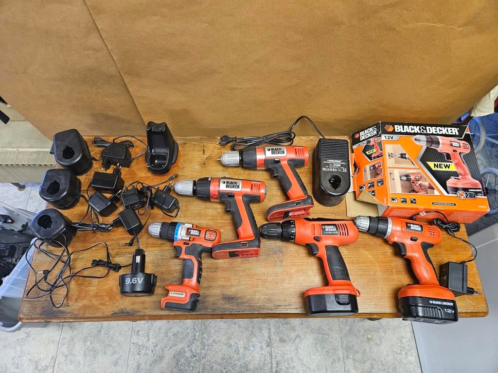 Lot Black and Decker, Enlèvement ou Envoi, Neuf, Foreuse et Perceuse, Vitesse variable