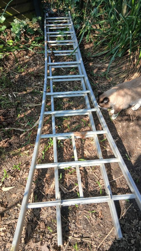 Double echelle aluminium, Bricolage & Construction, Échelles & Escaliers, 2 à 4 mètres, Pliable ou rétractable/escamotable, Échelle