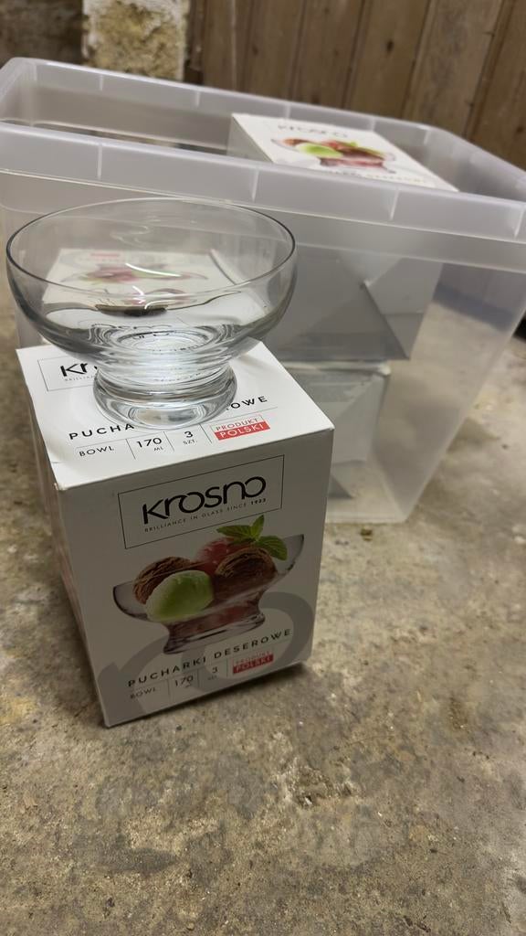 Ijscoup, Huis en Inrichting, Keuken | Servies, Ophalen, Glas of Glazen, Nieuw, Glas