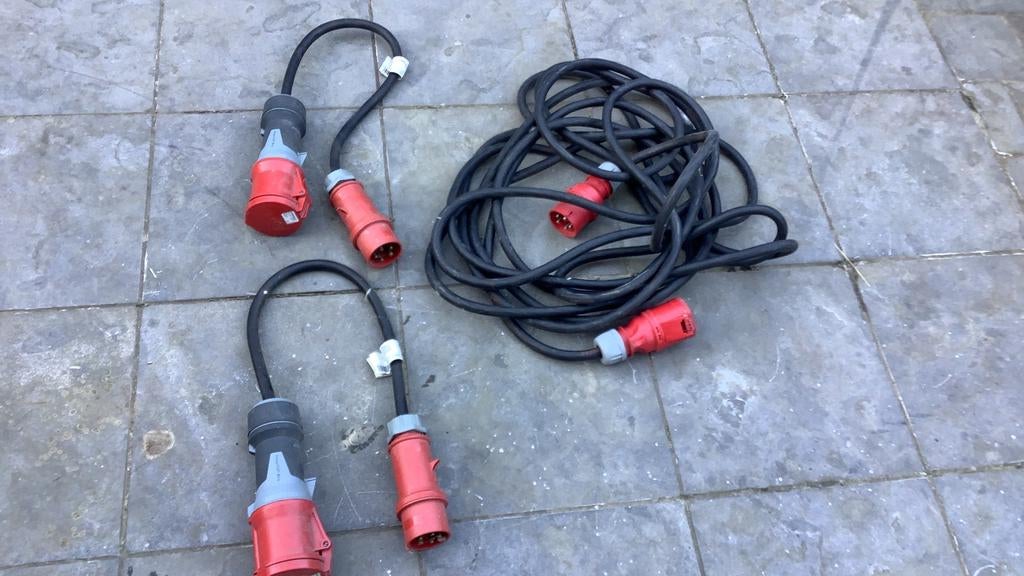 Stroomkabel, Doe-het-zelf en Bouw, Elektriciteit en Kabels, Gebruikt, Stekker, Ophalen