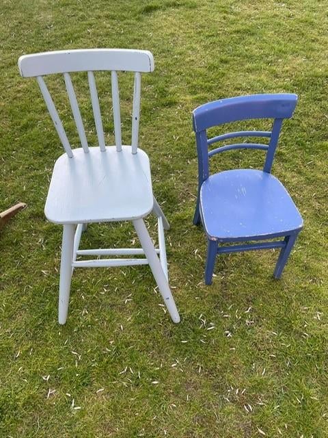 vintage kinderstoeltjes, Kinderen en Baby's, Ophalen, Gebruikt, Hout