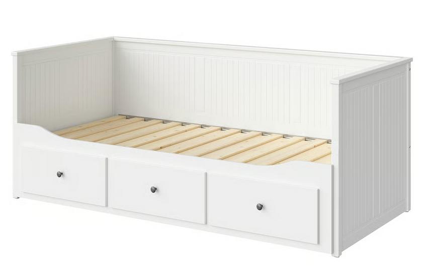 Ikea Hermes bed wit 80x200 cm, 70 tot 85 cm, Zo goed als nieuw, 180 cm of meer, Ophalen