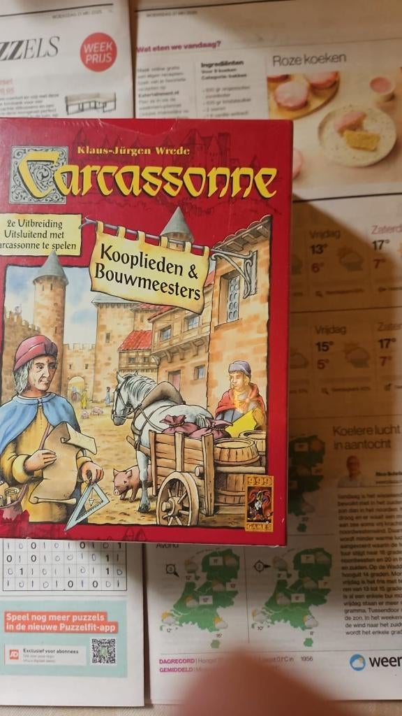 bordspel NL seal Carcassonne Kooplieden Bouwmeesters 999, Hobby en Vrije tijd, Gezelschapsspellen | Bordspellen, Vijf spelers of meer