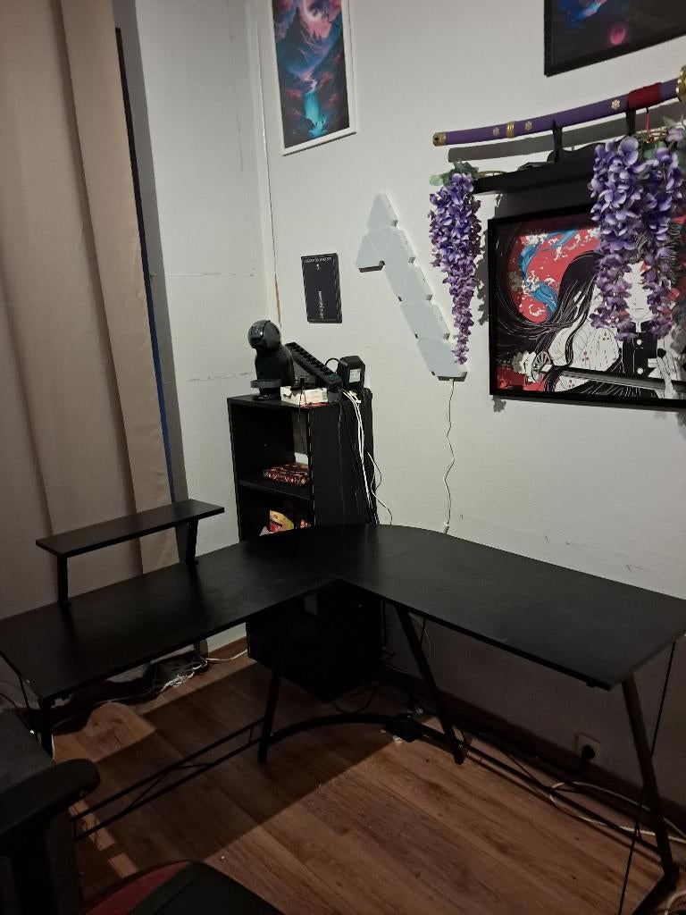 Bureau gaming ou autre pied fer forgé tablette écran ou autr, Enlèvement, Utilisé