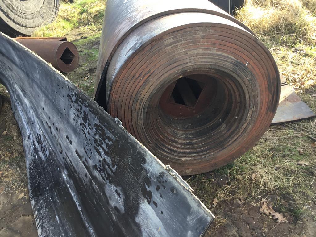 Rubbermatten op 50 meter lang