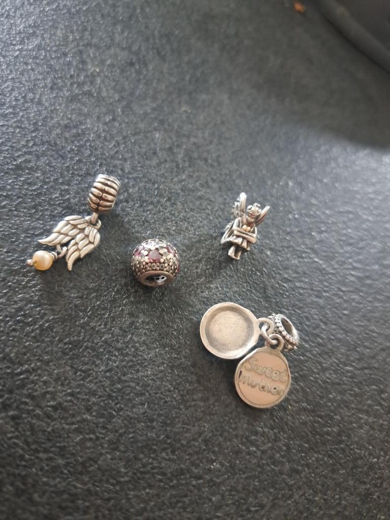 Lot de Charms PANDORA Authentiques (Argent 925), Enlèvement ou Envoi, Perle, Pandora