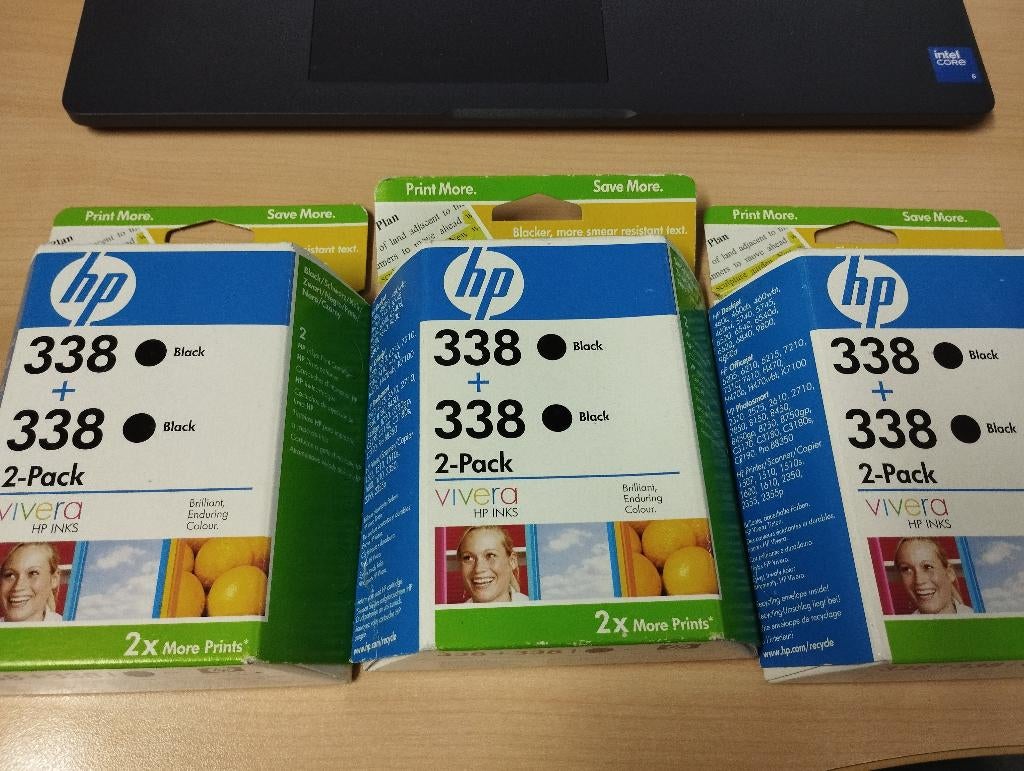 Nieuwe HP 338 zwarte inktcartridges, Computers en Software, Printerbenodigdheden, Ophalen, Nieuw, Cartridge, HP