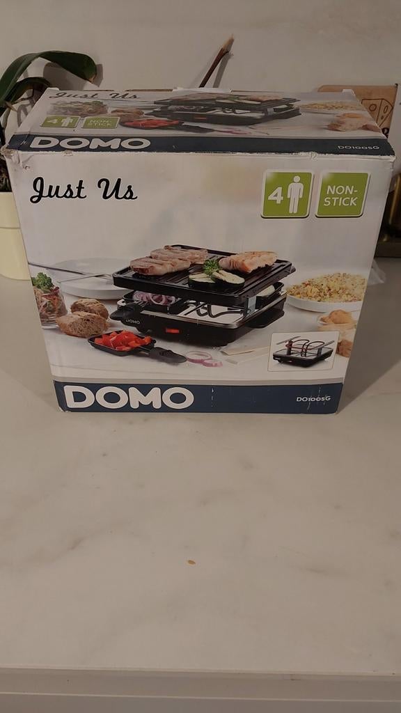 Domo - Appareil à raclette et grill pour 4, Electroménager, Enlèvement ou Envoi