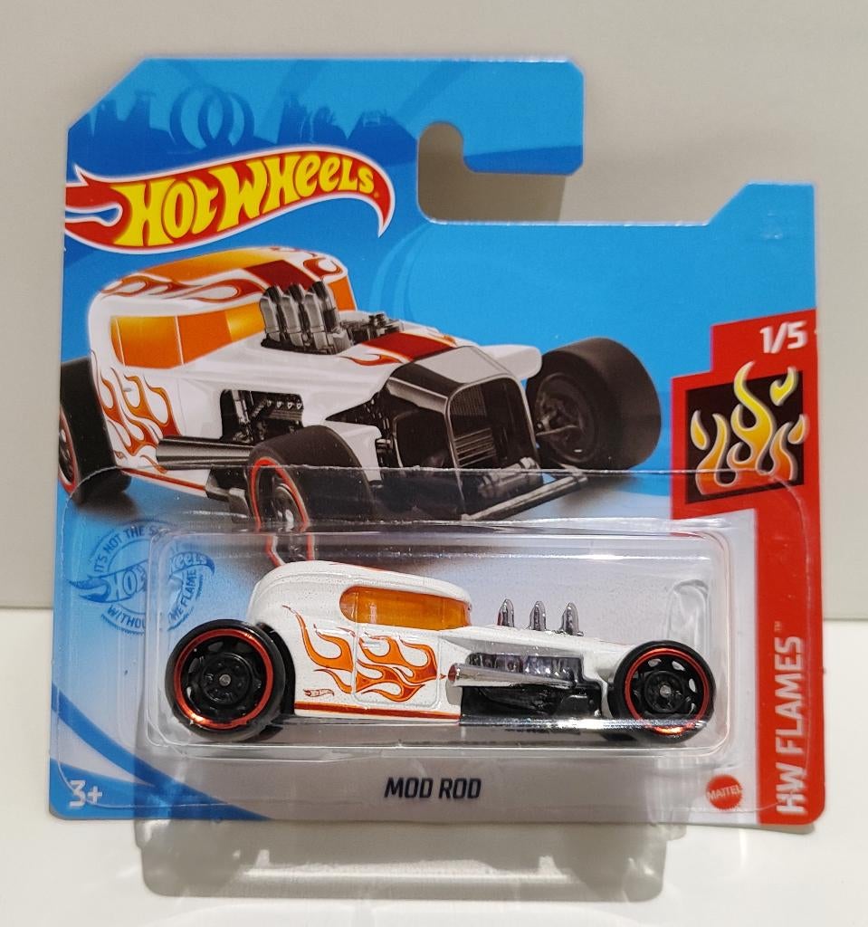 Hot Wheels Mod Rod Flames Wit (2021), Ophalen of Verzenden