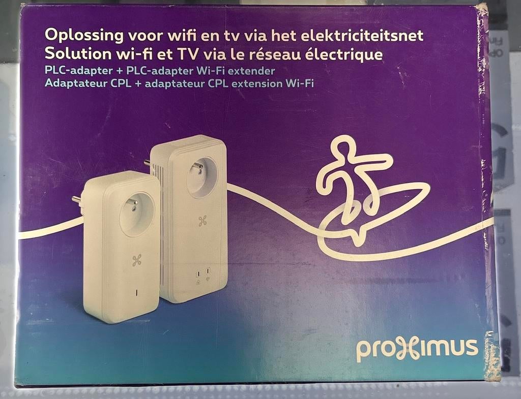 Proximus CPL WiFi Kit améliore internet dans la maison, Ophalen of Verzenden, Zo goed als nieuw