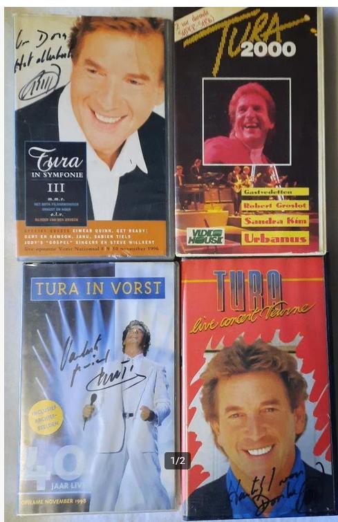 Will Tura - Live Concerten op VHS Origineel + handtekening, Alle leeftijden, Ophalen of Verzenden, Gebruikt, Muziek en Concerten