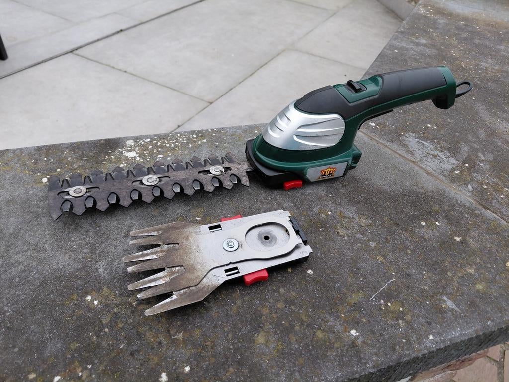 Accu Gras- en Buxusschaar Set, Enlèvement ou Envoi, Batterie