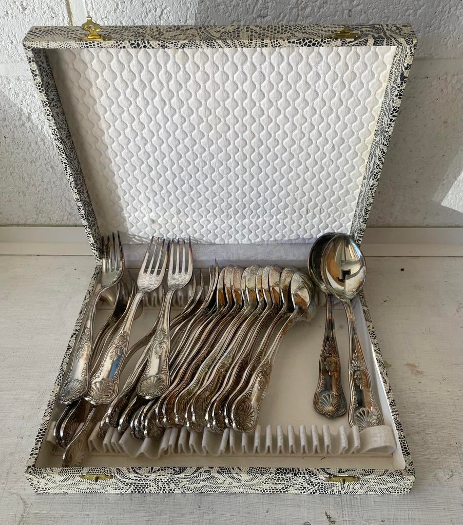 Bestek in zilver, 24 stuks, Antiek en Kunst, Ophalen of Verzenden