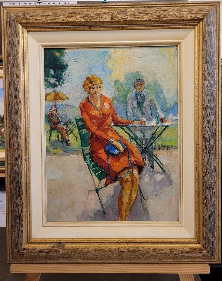 Maurice MEYNAERT, op het terras, Ophalen of Verzenden