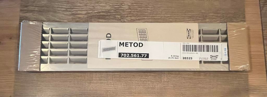 Ikea Metod grille d’aération en acier inoxydable, Neuf, Gris, Moins de 100 cm, Enlèvement