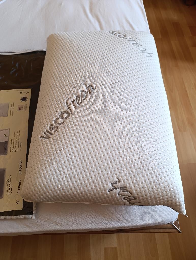 Oreiller à mousse de forme viscofresh NEUF, Maison & Meubles, Enlèvement, Neuf, Oreiller