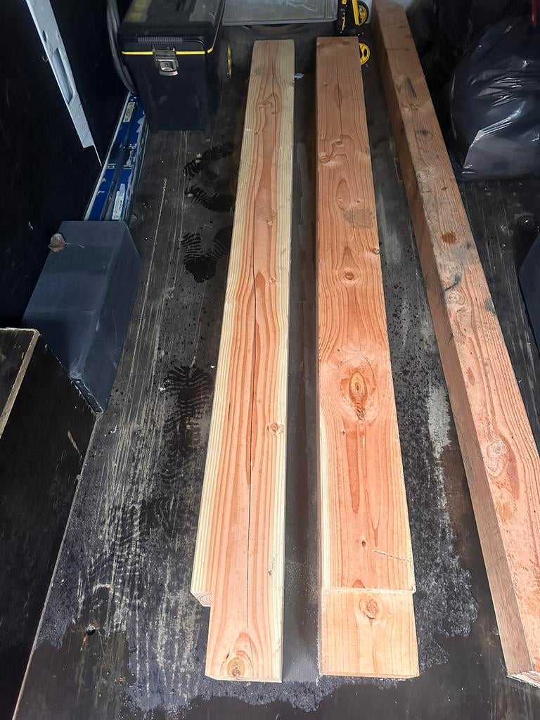 Douglas balken 20x20 2,5m lang, Enlèvement ou Envoi, Neuf, 250 cm ou plus, Poutres