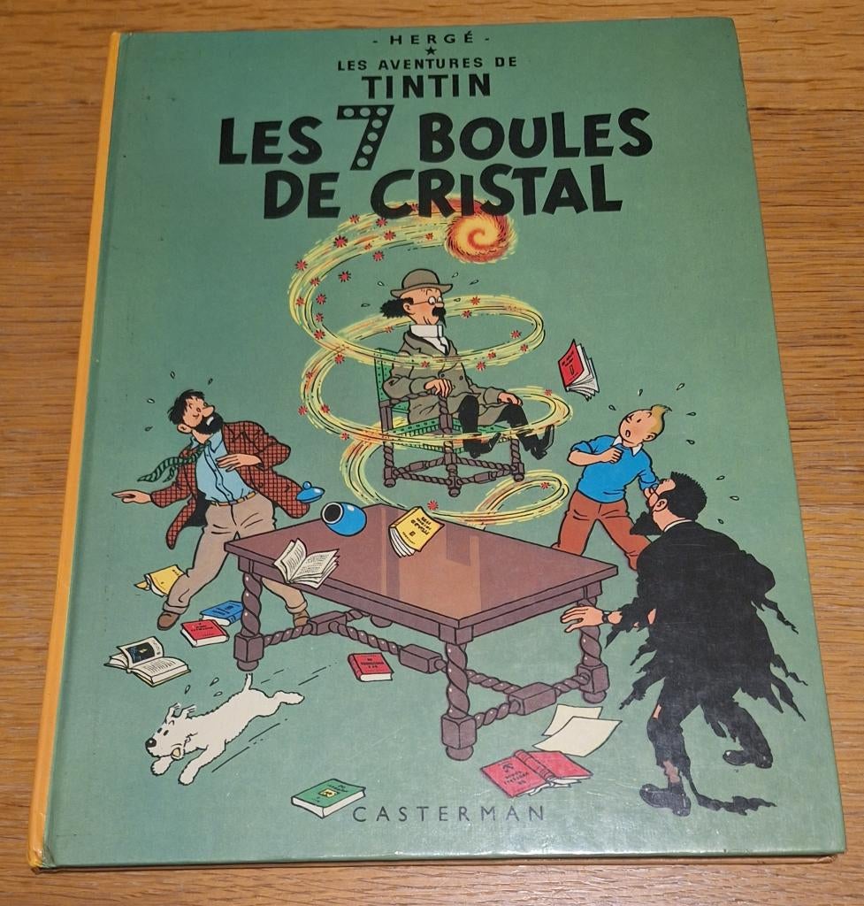 Tintin les 7 boules de cristal 1974, Livres, Une BD, Enlèvement, Utilisé, Hergé