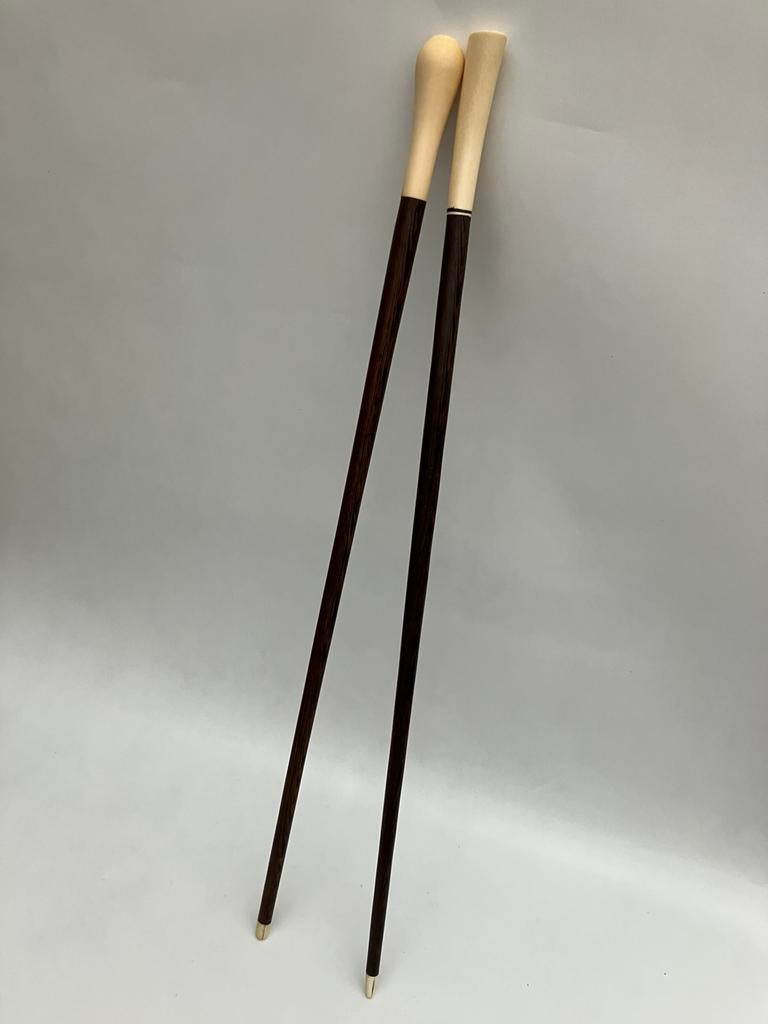 2 antieke wandelstokken circa 1900, Diversen, Wandelstokken, Gebruikt, Ophalen of Verzenden