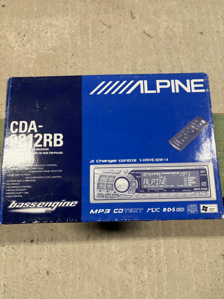 Alpine autoradio, Enlèvement, Comme neuf