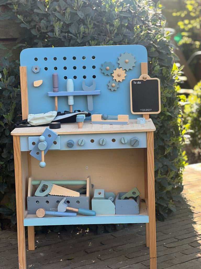 Little dutch - werkbank, Kinderen en Baby's, Speelgoed | Speeltafels, Ophalen, Zo goed als nieuw