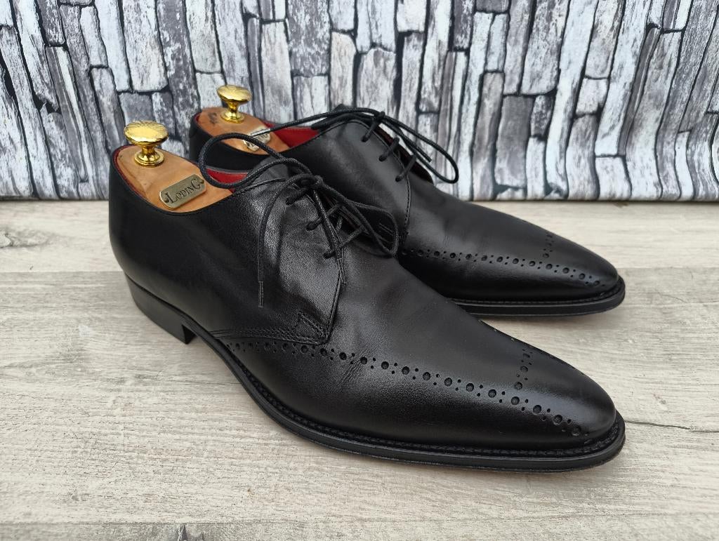 Giorgio zwarte klassieke herenschoenen - Platinum - Maat 42, Zwart, Zo goed als nieuw, Veterschoenen, Giorgio Azzurro