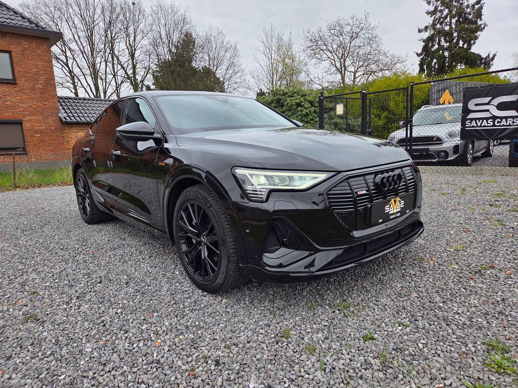 Audi e-tron E-Tron 95 kWh 55 Sportback Quattro S line/pano, Auto's, Audi, Automaat, Gebruikt, USB, Leder