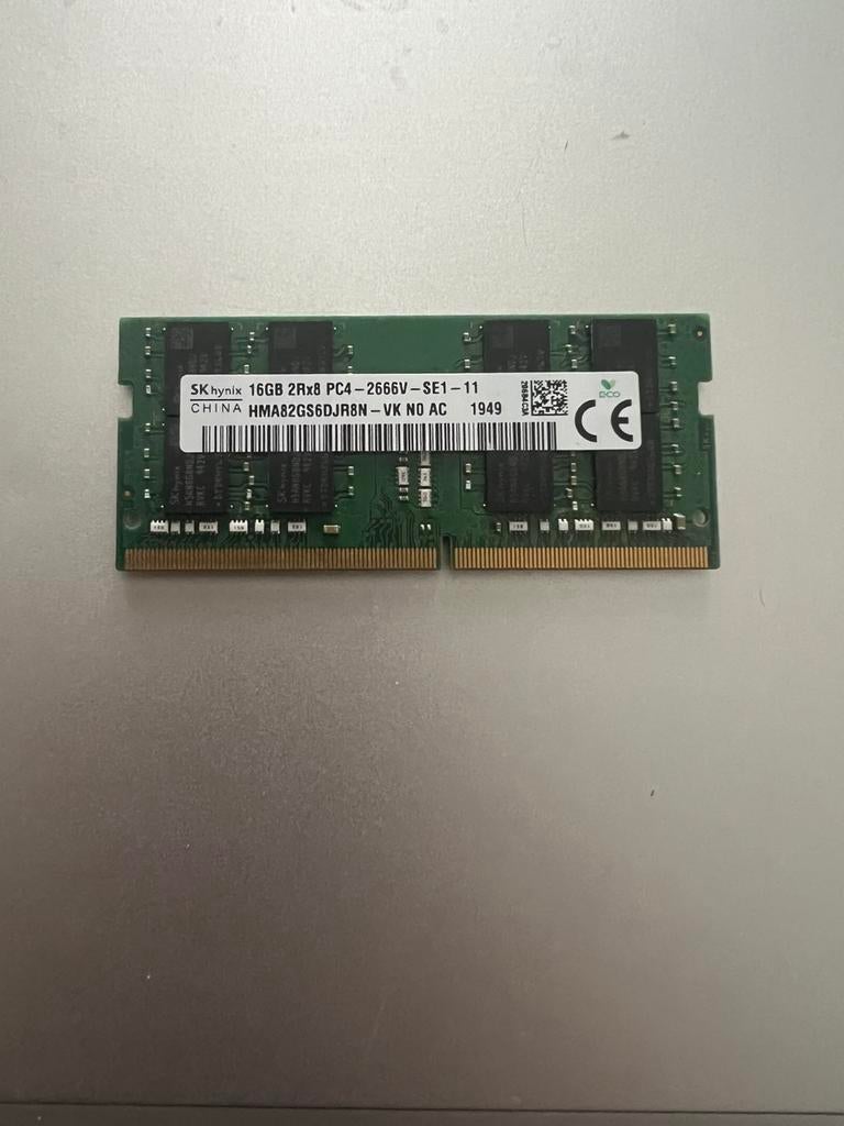 DDR4 1x 16GB 2666 sodimm, Computers en Software, RAM geheugen, Ophalen, Zo goed als nieuw, DDR4