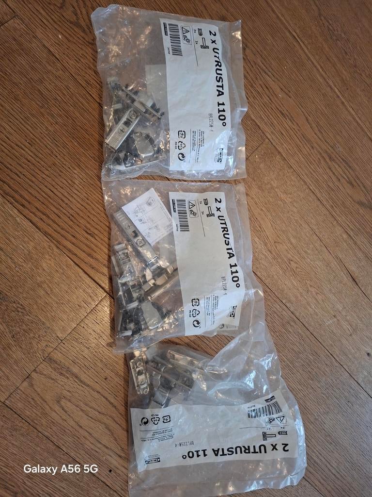 IKEA utrusta 110 scharnieren, Kleding | Heren, Riemen en Ceintuurs, Ophalen of Verzenden