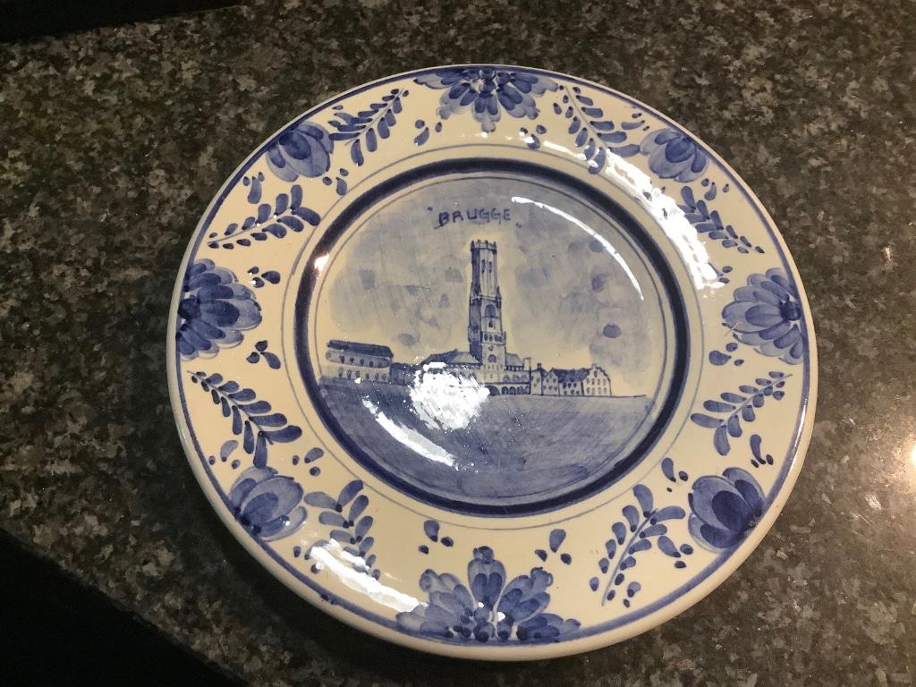 Delfts bordje Brugge, Ophalen of Verzenden