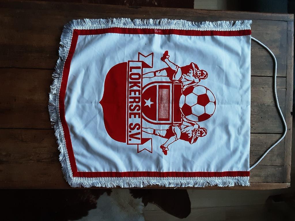 Vaandel Lokeren SV, Enlèvement ou Envoi, Comme neuf, Fanion ou Écharpe