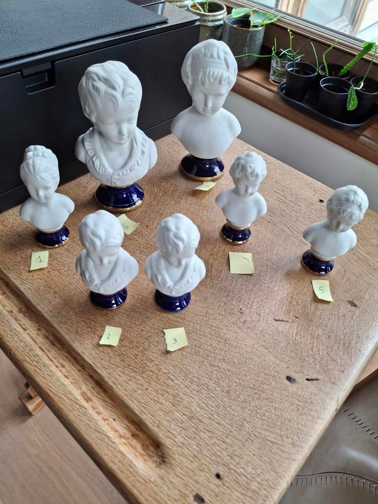 Buste biscuit Capodimonte klein 1, Antiek en Kunst, Ophalen of Verzenden