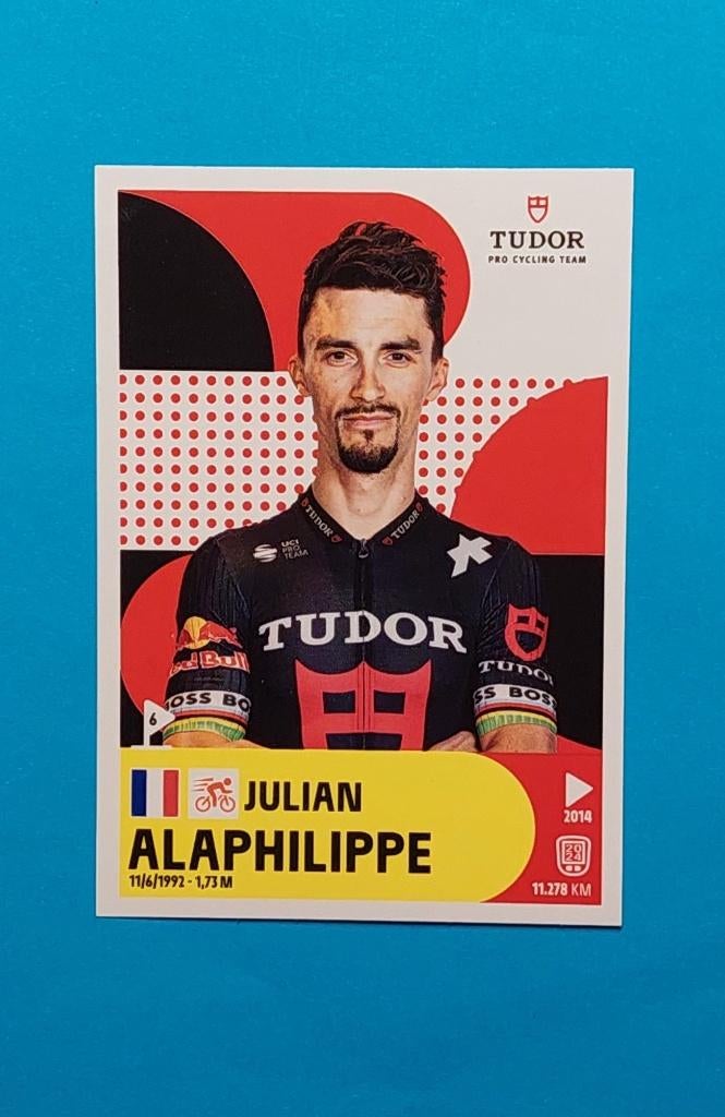 Julian Alaphilippe Panini sticker Tour de France 2025, Verzamelen, Ophalen of Verzenden, Nieuw, Sport