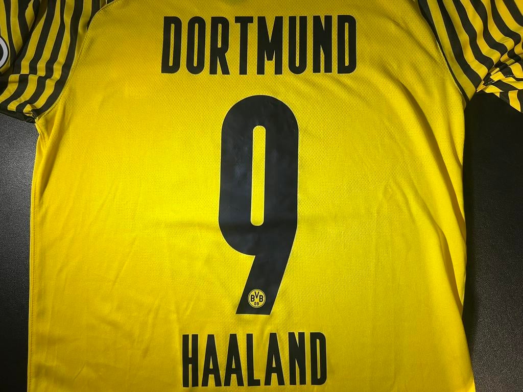 MAILLOT DORTMUND HAALAND BV, Taille L, Envoi, Comme neuf, Maillot