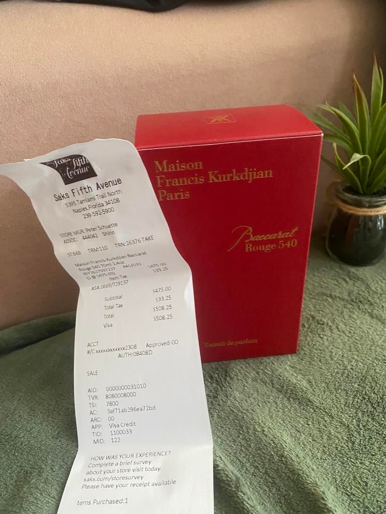 Baccarat rouge 540 70ML NEW!!!!!!, Enlèvement ou Envoi, Neuf