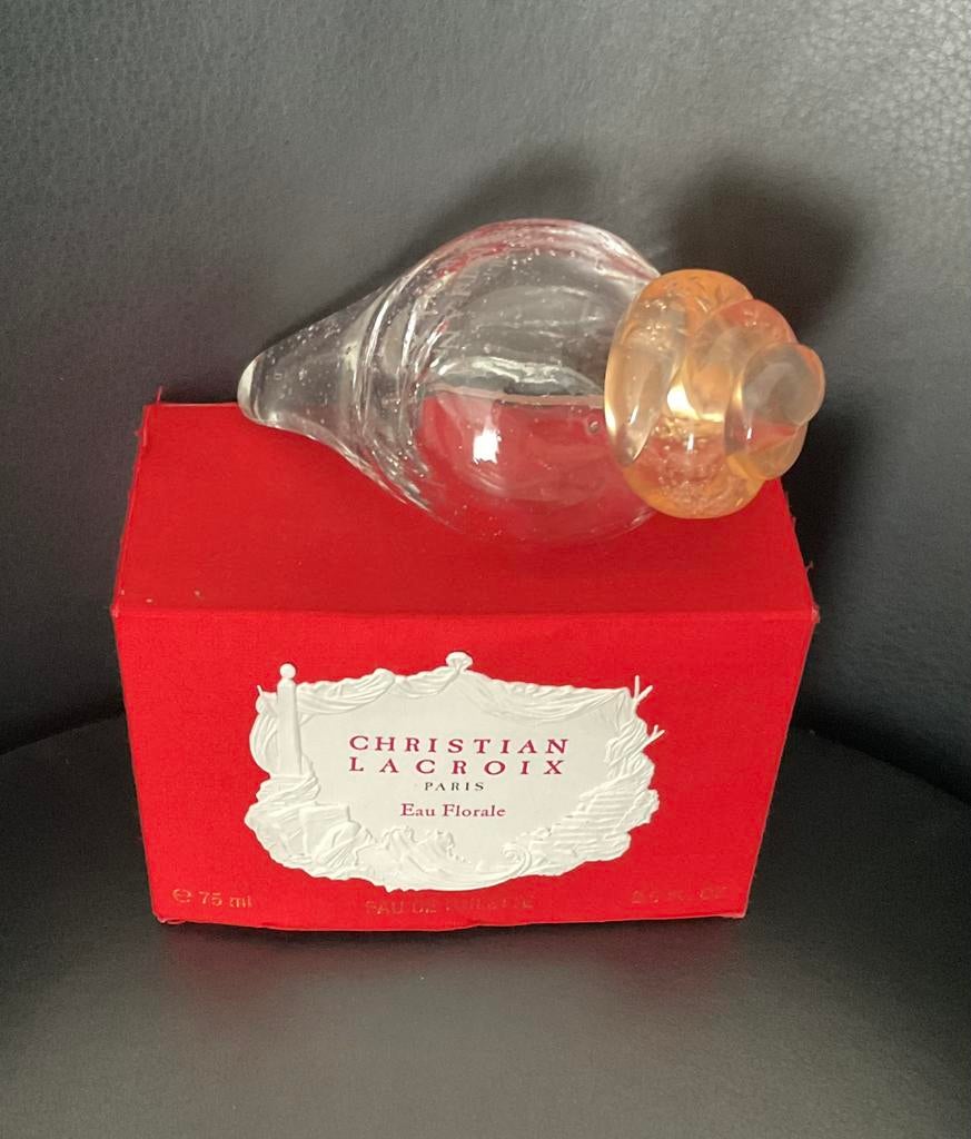 Flacon vide Christian Lacroix «  Eau Florale « ., Collections, Enlèvement, Utilisé