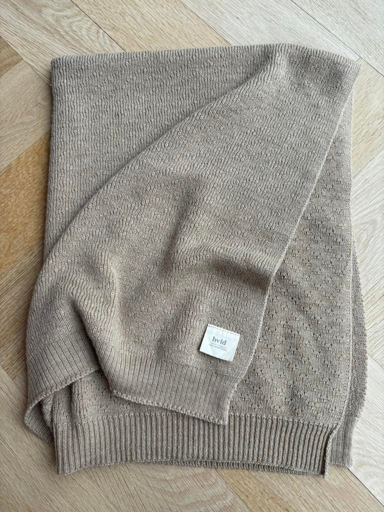 Hvid Dora 100% merinowol dekentje, Ophalen, Zo goed als nieuw, Deken